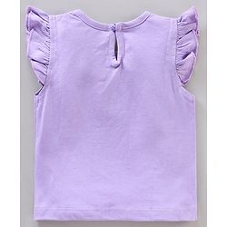 Babyhug Short Frill Sleeves Tops Striped and Text Print Pack of 7 - Multicolor