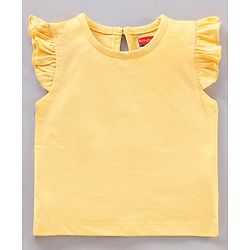 Babyhug Short Frill Sleeves Tops Striped and Text Print Pack of 7 - Multicolor