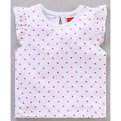 Babyhug Short Frill Sleeves Tops Striped and Text Print Pack of 7 - Multicolor