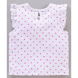 Babyhug Short Frill Sleeves Tops Striped and Text Print Pack of 7 - Multicolor
