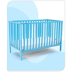 Babyhug Visby Wooden Cot with 3 Level Height Adjustment & Plug and Play Assembly - Pink| Solid Pinewood| Attach to Parents Bed