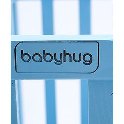 Babyhug Visby Wooden Cot with 3 Level Height Adjustment & Plug and Play Assembly - Pink| Solid Pinewood| Attach to Parents Bed