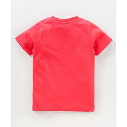 Babyhug Half Sleeves T-Shirt Mickey Mouse Print - Red