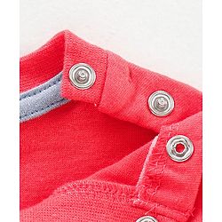 Babyhug Half Sleeves T-Shirt Mickey Mouse Print - Red
