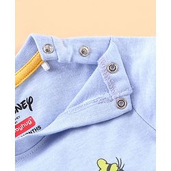 Babyhug Half Sleeves T-Shirt Mickey & Friends Print - Blue