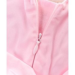 Babyhug Sleeveless Embroidered Party Wear Frock - Pink