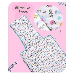 Babyhug Sleeping Bag Flower and Leaf Print- Blue