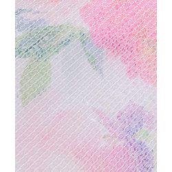 Babyhug Sleeveless A Line Sequined Party Wear Frock with Floral Pattern - Multicolor