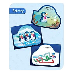 Babyhug 5 In 1 Story & Activity Animal Shape Books Pack of 5 (Octopus, Snail, Penguin,Walrus,Whale) - English