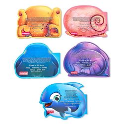 Babyhug 5 In 1 Story & Activity Animal Shape Books Pack of 5 (Octopus, Snail, Penguin,Walrus,Whale) - English