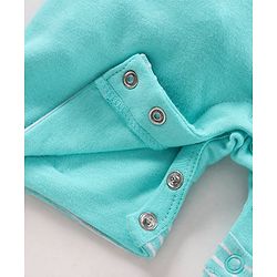 Babyhug Cotton Printed Dungaree with Half Sleeves T-shirt - Blue