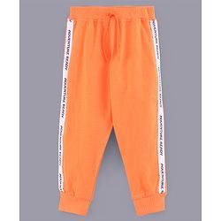 Babyhug Full Length Cotton Lounge Pants Pack of 3 - Blue Orange White