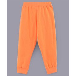 Babyhug Full Length Cotton Lounge Pants Pack of 3 - Blue Orange White