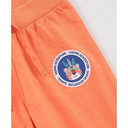 Babyhug Full Length Lounge Pant Animal Print Pack of 2 - Orange Green