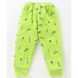 Babyhug Full Length Lounge Pant Multi Print Pack of 2 - Green Blue
