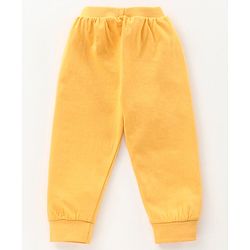 Babyhug Full Length Loungepants Fox & Space Print Pack Of 2 - Blue Yellow