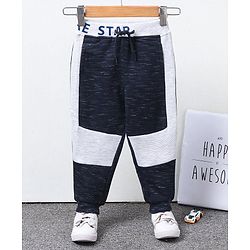 Babyhug Full Length Loungepants Text Print - Navy Blue