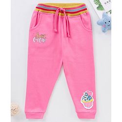 Babyhug Full Length Lounge Pants - Pink
