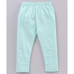 Babyhug Full Length Floral Print & Striped Legging - Blue Pink & Red
