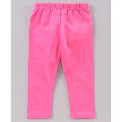 Babyhug Full Length Printed Leggings Pack of 3- Pink & Green