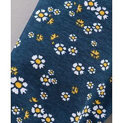 Babyhug Knit Lycra Full Length Leggings With Stretch Striped And Flower Printed Pack Of 3 - Multicolor - 6-9m Multi Color