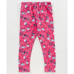 Babyhug Full Length Knit Lycra with Stretch Leggings Printed Pack of 3 - Multicolour