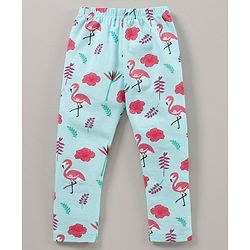 Babyhug Knit Lycra Full Length Heart Printed Legging Pack Of 3 - Multicolour