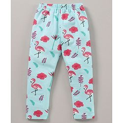 Babyhug Knit Lycra Full Length Heart Printed Legging Pack Of 3 - Multicolour