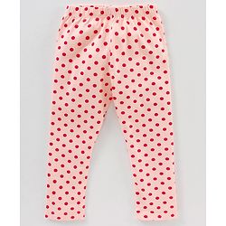 Babyhug Lycra Knit Flower Print Baby Leggings - Multicolour