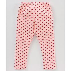 Babyhug Lycra Knit Flower Print Baby Leggings - Multicolour