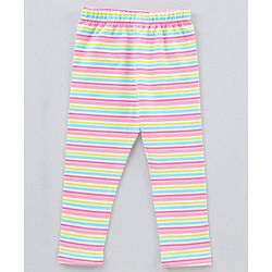 Babyhug Full Length Knit Lycra Leggings Multi Printed Pack of 5 - Multicolour