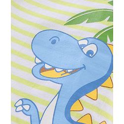 Babyhug Full Sleeves Cotton T-shirt with Dino Print - Light Yellow