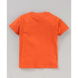 Babyhug Half Sleeves Cotton Blend Printed T-shirts - Red Blue and Yellow