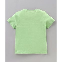 Babyhug Half Sleeves Cotton Blend T-shirts Striped Pack of 3 - Green Blue