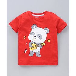 Babyhug Half Sleeves T-Shirts Multi Print Pack Of 3 - Blue White Red