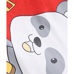 Babyhug Half Sleeves T-Shirts Multi Print Pack Of 3 - Blue White Red