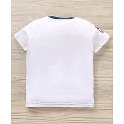 Babyhug Half Sleeves T-Shirt & Shorts Set Marvel Print - Red