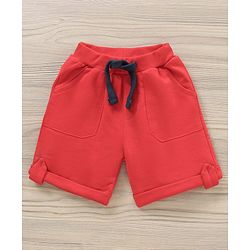 Babyhug Half Sleeves T-Shirt & Shorts Set Marvel Print - Red
