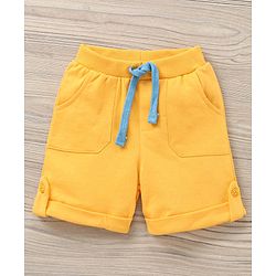 Babyhug Sleeveless T-Shirt and Shorts Set Astronaut Print - Blue Yellow