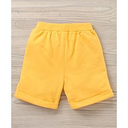 Babyhug Sleeveless T-Shirt and Shorts Set Astronaut Print - Blue Yellow