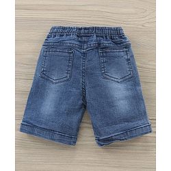 Babyhug Half Sleeves T-Shirt & Denim Shorts Set Multi Print - Blue