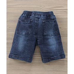 Babyhug Cotton Half Sleeves T-shirt And Denim Knee Length Bottom Wear  - Blue Whte - 18-24m Blue