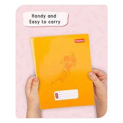 Babyhug Premium Brown Cover Four Lines Exercise Book Set Pack of 4 - 172 Pages Each