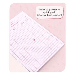 Babyhug Premium Brown Cover Four Lines Exercise Book Set Pack of 4 - 172 Pages Each