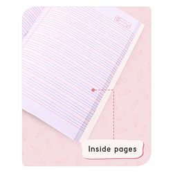 Babyhug Premium Brown Cover Four Lines Exercise Book Set Pack of 4 - 172 Pages Each
