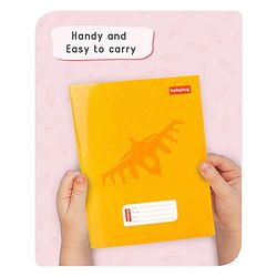 Babyhug Premium Brown Cover Square Lines Exercise Book Set Pack of 4 - 172 Pages Each