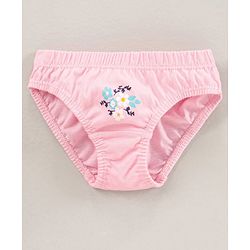 Babyhug Cotton Panties Floral Printed Pack of 5 - Multicolour