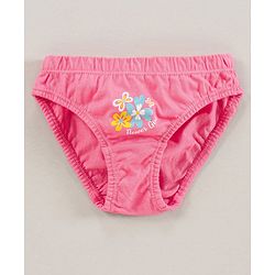 Babyhug Cotton Panties Floral Printed Pack of 5 - Multicolour