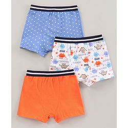 Babyhug Briefs Multi Print Pack Of 3 - Multicolour