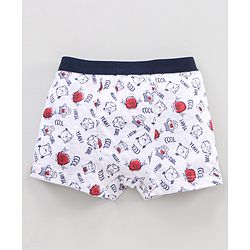 Babyhug 100% Cotton Briefs Set Printed Pack of 3 - Red White